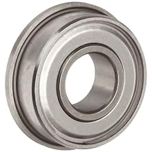 Dynaroll R-Series Ball Bearing, Double Shielded, Flanged, 52100 Chrome Steel
