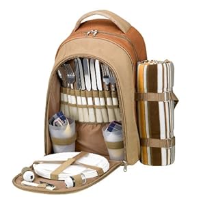 Click here to see all customer reviews now Outbound Riviera 4 Person Picnic Set (Brown, small)