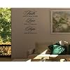 FAITH MAKES ALL THINGS POSSIBLE, LOVE MAKES ALL THINGS EASY, HOPE MAKES ALL THINGS WORK Vinyl wall quotes religious sayings scriptures home art decor decal