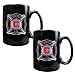 Chicago Fire MLS 2pc Black Ceramic Mug Set - Primary Team Logo