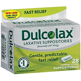 Click here to buy Dulcolax Laxative, Comfort Shaped Suppositories, 28 suppositories by Dulcolax.