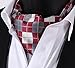 SetSense Men's Plaid Jacquard Woven Self Cravat Tie Ascot
