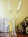Blooming Love Flutes Wedding Toasting Glasses in Vase