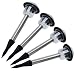 Rolson Tools 60695 4pc Solar Garden Light Stainless Steel
