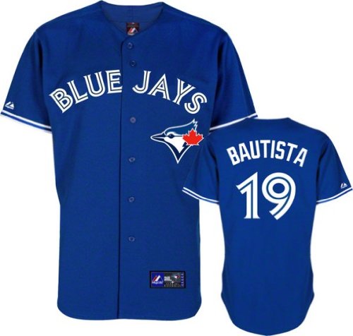 Jose Bautista Toronto Blue Jays Majestic Alternate Blue MLB Replica Jersey