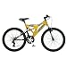 Mongoose Metric Dual-Suspension Mountain Bike (24-Inch Wheels, Gold)