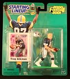 TROY AIKMAN / DALLAS COWBOYS 2000-2001 NFL Starting Lineup Action Figure & Exclusive NFL Collector Trading Card