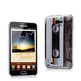 Produkt-Bild: MaryCom PREMIUM QUALIT&Auml;T Retro Hard Case im Tape Kassetten Design transparent f&uuml;r Samsung Galaxy Note 7000 Smartphone / HKT N7000