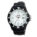Ice-Watch Ice-White Black Strap Big Silicone Watch  SI.BW.B.S