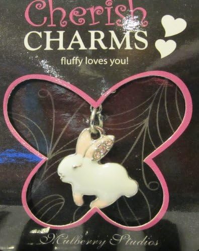 Bracelet/necklace/keychain's Charm: Rabbit ( Fluffy Loves You)