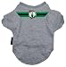 Designer Dog T-Shirt - Boston Celtics Dog T-Shirt - Officially Licensed by the NBA - Grey - Small