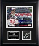  : Mark Martin Framed Autographed 8x10 Photo with Race Used Tire Piece