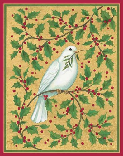 Caspari Holiday Boxed Note Cards, Dove with Olive Branch Design, Includes 20-Cards and Envelopes Caspari Holiday Boxed Note Cards, Dove with Olive Branch Design, Includes 20-Cards and Envelopes