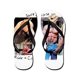 Artsmith, Inc. Kid's Flip Flops (Sandals) Country Western Cowgirl Save A Horse Ride A Cowboy