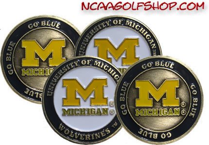 Michigan Wolverines Golf Ball Markers