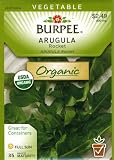 Burpee 60037 Organic Arugula Roquette Seed Packet