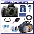 Sony Alpha A330 Digital SLR with 18-55mm Lens (DSLR-A330L) + Transcend 8GB SDHC Secure Digital Memory Card + Willoughbys 55mm UV Protective Starter Kit