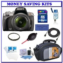 Sony Alpha A330 Digital SLR with 18-55mm Lens (DSLR-A330L) + Transcend 8GB SDHC Secure Digital Memory Card + Willoughbys 55mm UV Protective Starter Kit