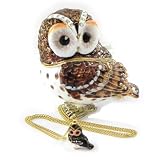Coffret &agrave; Bijoux "Chouette Hulotte" + bijou