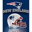 New England Patriots Light Weight Fleece NFL Blanket (Grid Iron) (50"x60")