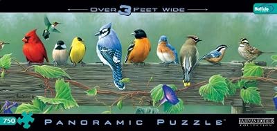 Hautman Brothers Songbirds Panoramic 750pc Jigsaw Puzzle