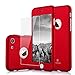 iPhone 7 case,MYRIANN Ultra Thin Full Body Coverage Protection Hard Slim Case with Tempered Glass Screen Protector for iPhone 7(Red)