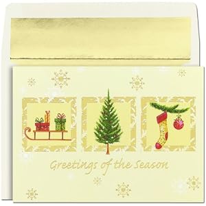 Tree Elements Christmas Cards -