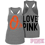 Baltimore Orioles Victoria's Secret PINK&Atilde;&macr;&Acirc;&iquest;&Acirc;&frac12; Heathered Racerback Tank