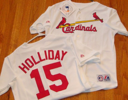 MLB New Matt HOLLIDAY St. Louis CARDINALS XL Home WHITE Baseball Jersey Majestic