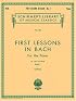 First Lessons in Bach - Book 1: Piano Solo