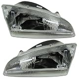 95-97 Dodge Intrepid Headlights Headlamps Head Lights Lamps Pair Set by Aftermarket
