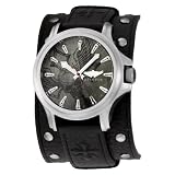 Affliction Men's AF1090 - BLK/BLK Avenger Cuff Black Dial Black Watch