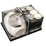 Coffret Brûleur à Huile, Huiles et bougies Blanc et Noir