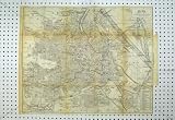 1911 COLOUR MAP AUSTRIA STREET PLAN WIEN RIVER DONAU