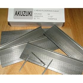 Akuzuki Fasteners Floor Cleat Nails 1 1 2-inch Flooring L-nail (5,000 Per Box) by Akuzuki