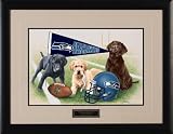 NFL Seattle Seahawks Jim Killen Signature Black Framed Print