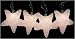Set Of 10 Crystallized Star Christmas Lights With Green Wire