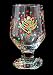 Christmas Trees Design - Hand Painted - High Ball - All Purpose Glass - 10.5 oz.