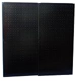 Wall Control 30-P-3232B Black Metal Pegboard Pack