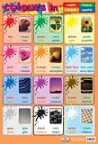 Colours in 4 Languages - Educational Poster Chart (40x60cm)