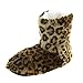 Leisureland Women's Fleece Animal Cozy Bootie Slippers