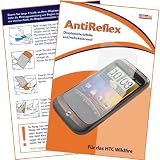 mumbi Displayschutzfolie HTC Wildfire Displayschutz "AntiReflex" antireflektierend!