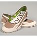 s.OLIVER Damen Ballerina, Decksohle Leder, pepper- creme weiss