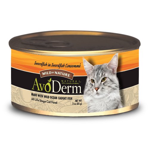 AvoDerm Natural Wild by Nature Swordfish in Swordfish Consomme Adult Cat Food - 24/3-Ounce Cans