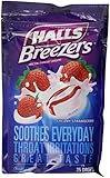 Halls Breezers Drops, Creamy Strawberry, 25-Count Drops