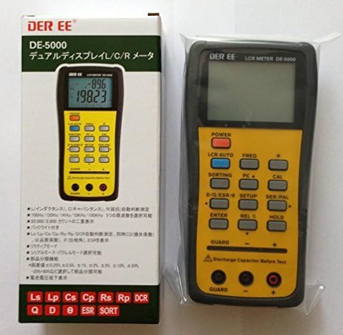 DER Ee De-5000 High Accuracy Handheld LCR Meter by DEREE