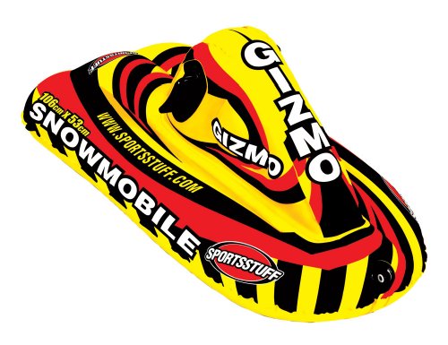 山でソリ 海で浮き輪　遊べるスノ-モービル型チューブ