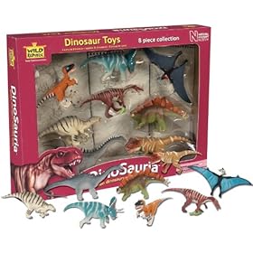 Wild Republic 53576 -National History Museum,  Dinosauri,  confezione da 8
