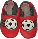 from Fab4babystars Soft Leather Baby Shoes Boys Red Football Size 6-12 months DELIVERY FREE IN UK (CLICK ON FAB4BABYSTARS TO VIEW MORE DESIGNS)