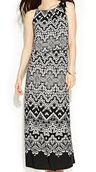 Summer Full Length Sleeveless General Print Polyester Maxi Dress 